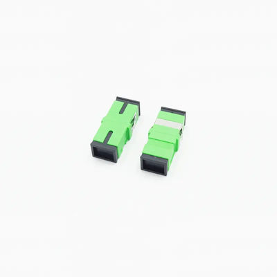 Single Mode Rangkap Fiber Optic Adapter SC UPC APC Warna Hijau