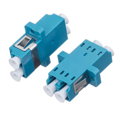 Adaptor Dupleks LC Serat Optik FTTH Dengan Lengan Perunggu Flange