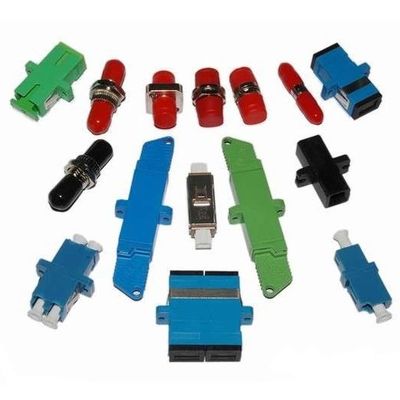 Serat Optik SC APC Coupler Bahan ABS Transparan Untuk FTTH