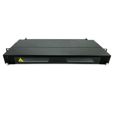 Panel Patch MPO Hitam, Kaset MPO Ke LC Dengan 12 Core 24 Core