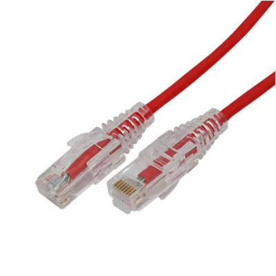 Kabel Patch Cat6A Ethernet yang Disesuaikan, S FTP Slim Patch Cord Dengan Panjang 5m 1m