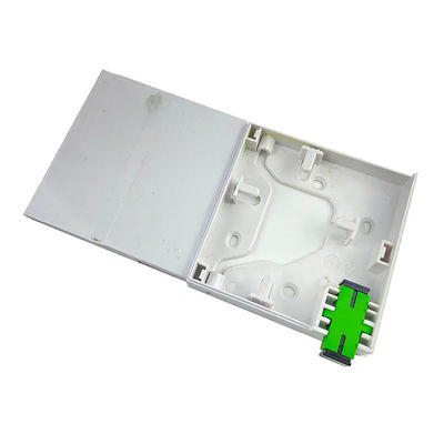 1 Core ABS FTTH Fiber Optic Terminal Box Tak Terlihat Untuk Soket Dinding