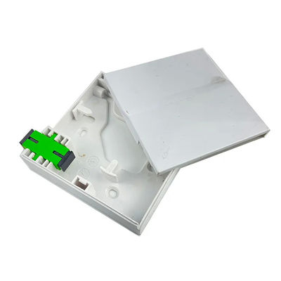 1 Core ABS FTTH Fiber Optic Terminal Box Tak Terlihat Untuk Soket Dinding