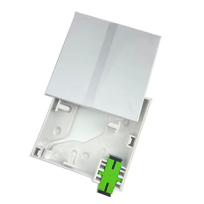 1 Core ABS FTTH Fiber Optic Terminal Box Tak Terlihat Untuk Soket Dinding