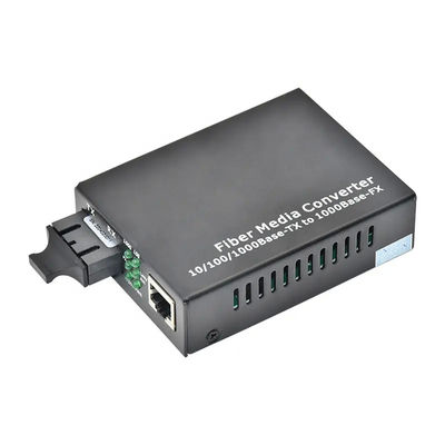 20KM SC Single Mode Konverter Media Serat Optik 4 Port Simplex Rangkap Type