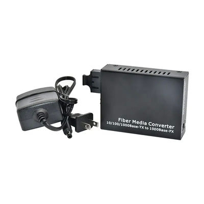 20KM SC Single Mode Konverter Media Serat Optik 4 Port Simplex Rangkap Type