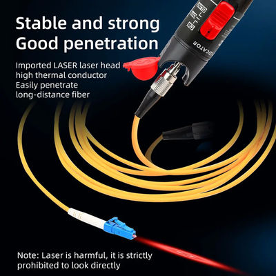 Aksesori Kabel Serat 650nm yang Disesuaikan, Pen Type Visual Fault Locator 30mw