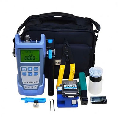 FTTX FTTH Fiber Cable Accessories Tool Kit Dengan Optical Power Meter Visual Fault Locator