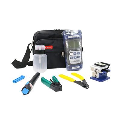 FTTX FTTH Fiber Cable Accessories Tool Kit Dengan Optical Power Meter Visual Fault Locator