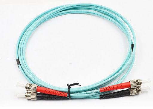 LC ST SC Konektor 3m Fiber Optic Kabel Majelis IEC60332-1 Rating Flame