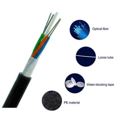 Kabel Baja Kekuatan Anggota Serat Optik Kabel Aramid Benang OS2 Efisien