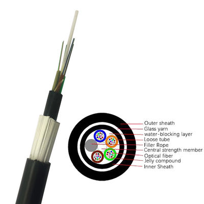 Kawat serat optik yang sangat fleksibel dengan kekuatan tarik kabel 200N