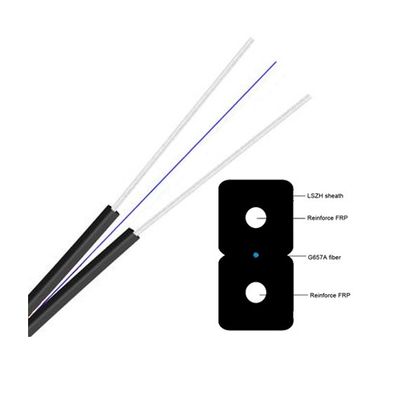 Kabel Drop Serat Optik Panjang Gelombang 300N 850nm yang awet untuk Konektivitas Kecepatan Tinggi