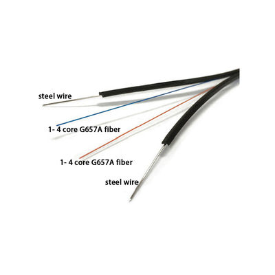 Kabel Drop Serat Optik Panjang Gelombang 300N 850nm yang awet untuk Konektivitas Kecepatan Tinggi