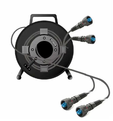 PC Plastik PCD380 Deployable Taktis Fiber Optic Kabel Roller Unbreakable Kosong Kabel Drum Reel