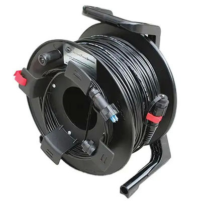 Black Outdoor Cable Rollers 300M 250M 200M 150M 100m LC ke LC Fiber Patch Cord Extension Cable Reel