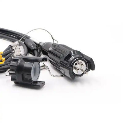 Portable Retractable Fiber Optic Cable Reel Dengan Panjang 100M 200M 500M Armored Tactical Fiber Optic Patch Cord