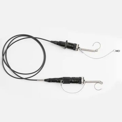 Portable Retractable Fiber Optic Cable Reel Dengan Panjang 100M 200M 500M Armored Tactical Fiber Optic Patch Cord